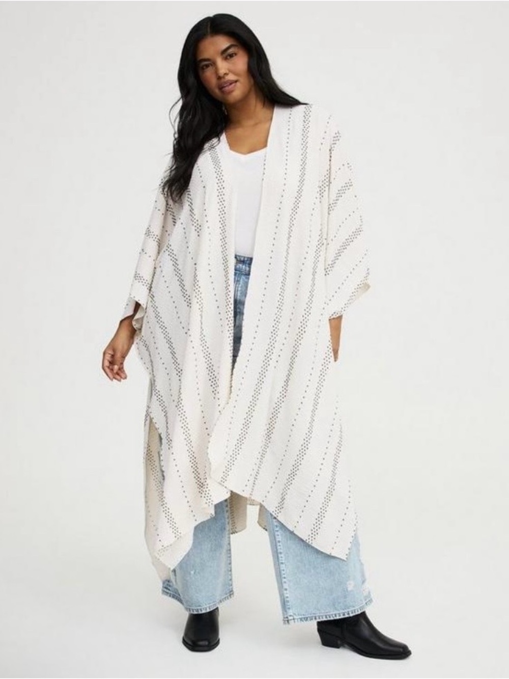 Torrid Gauze Textured Lightweight Ruana - One Size - NWT!